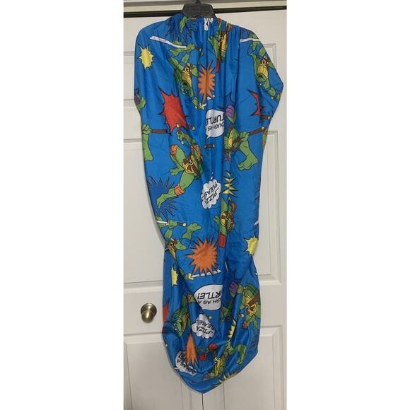 Teenage Mutant Ninja Turtles Blue Twin Fitted Sheet Only 2015 Nickelodeon - Picture 1 of 7